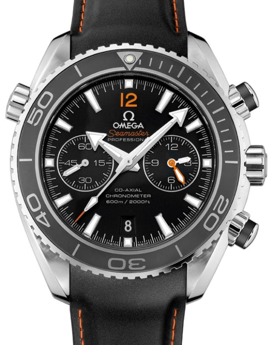 Omega Seamaster Planet Ocean 600M Co-Axial Chronometer Chronograph 45.5mm Stainless Steel Ceramic Bezel Black Dial Rubber Strap 232.32.46.51.01.005 - BRAND NEW