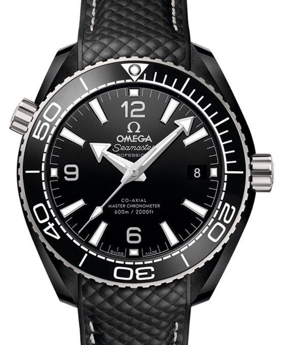 Omega Seamaster Planet Ocean 600M 39.5mm Black Ceramic Black Dial Rubber Strap 215.92.40.20.01.001