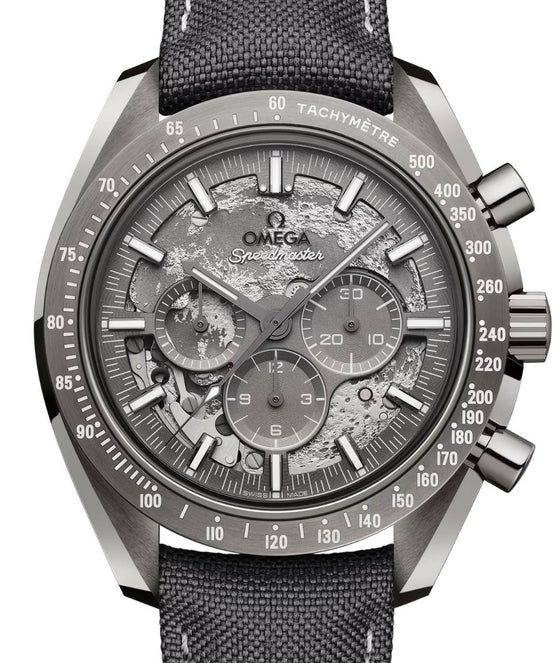 Omega Speedmaster "Dark Side of the Moon" Chronograph Grey Side of the Moon Ceramic Nylon Fabric Strap 310.92.44.50.06.001