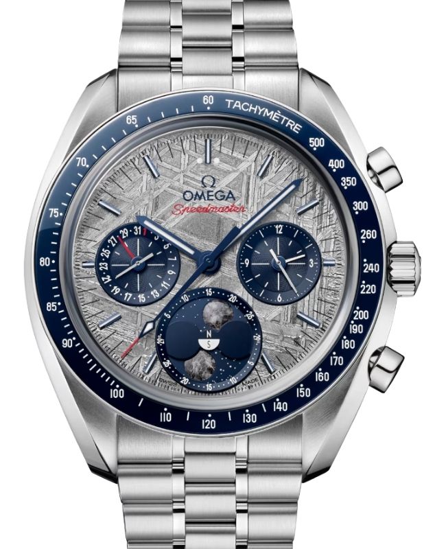 Omega Speedmaster "Meteorite" Moonphase Steel Grey Dial 304.30.43.52.06.001