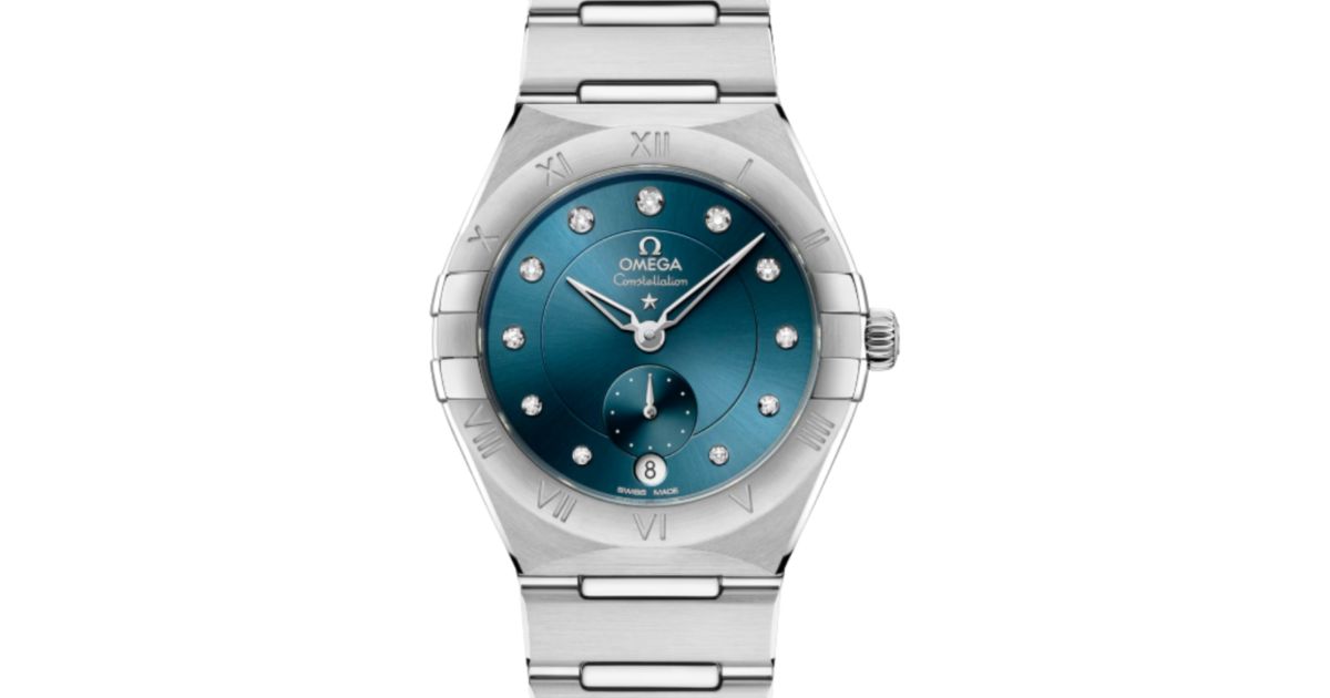 Omega Constellation Co-Axial Master Chronometer 34mm Steel Peacock Blue Dial 131.10.34.20.53.001