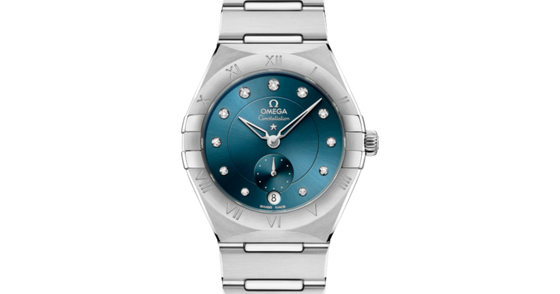 Omega Constellation Co-Axial Master Chronometer 34mm Steel Peacock Blue Dial 131.10.34.20.53.001