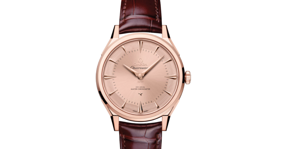 Omega Constellation Observatory Co-Axial Master Chronometer 39.4mm Sedna Gold Pie-Pan Pink Dial 140.53.39.21.99.002