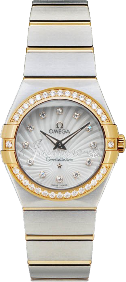 OMEGA 123.25.27.60.55.008 CONSTELLATION QUARTZ 27mm STEEL AND YELLOW GOLD BRAND NEW