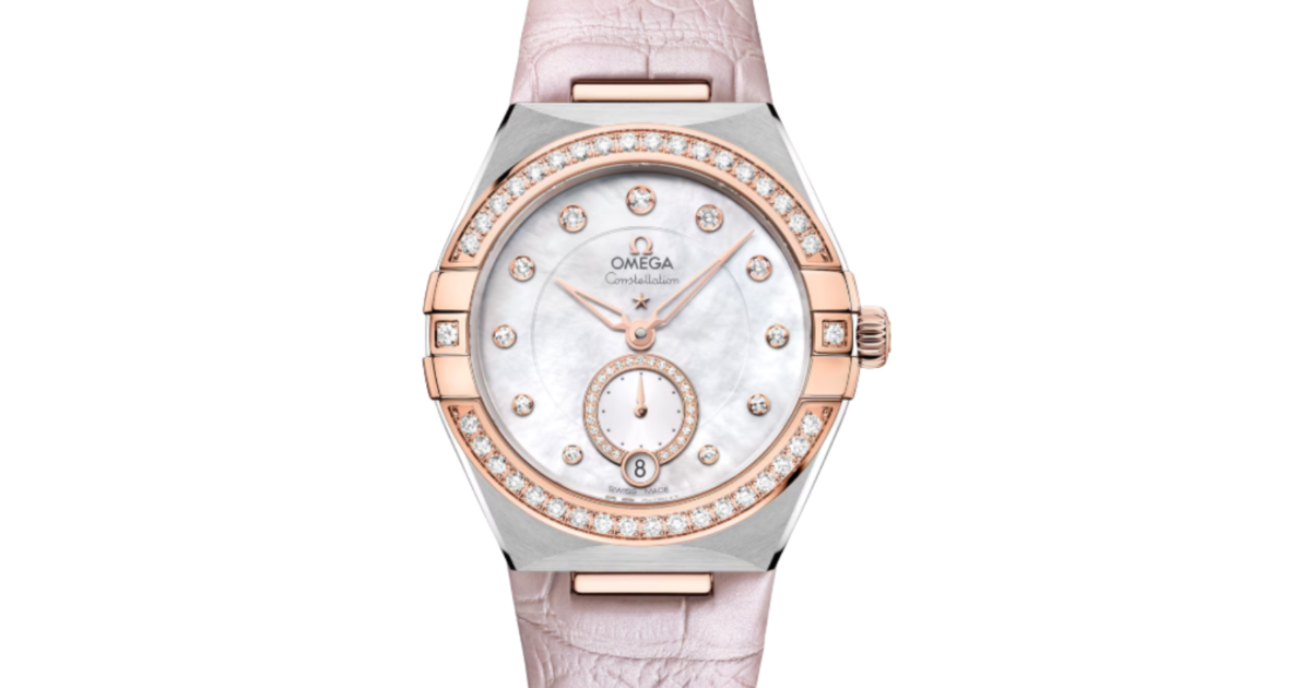 Omega Constellation Co-Axial Master Chronometer 34mm Steel-Sedna Gold Mother of Pearl Dial 131.28.34.20.55.001