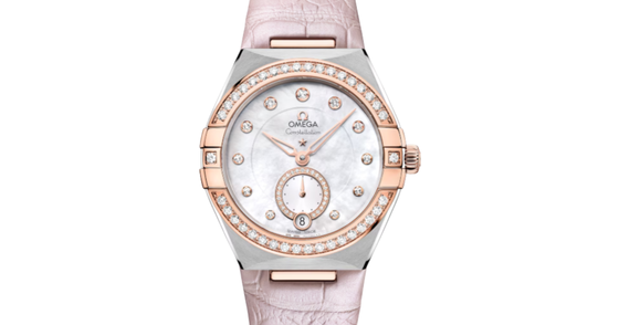 Omega Constellation Co-Axial Master Chronometer 34mm Steel-Sedna Gold Mother of Pearl Dial 131.28.34.20.55.001