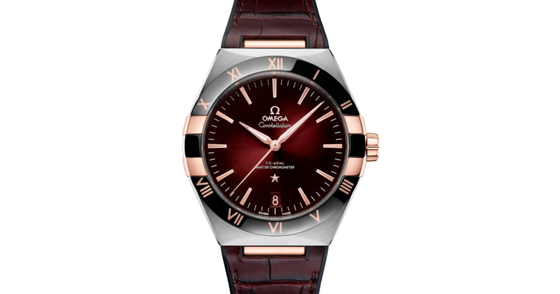 Omega Constellation Co-Axial Master Chronometer 41mm Steel-Sedna Gold Burgundy Dial 131.23.41.21.11.001