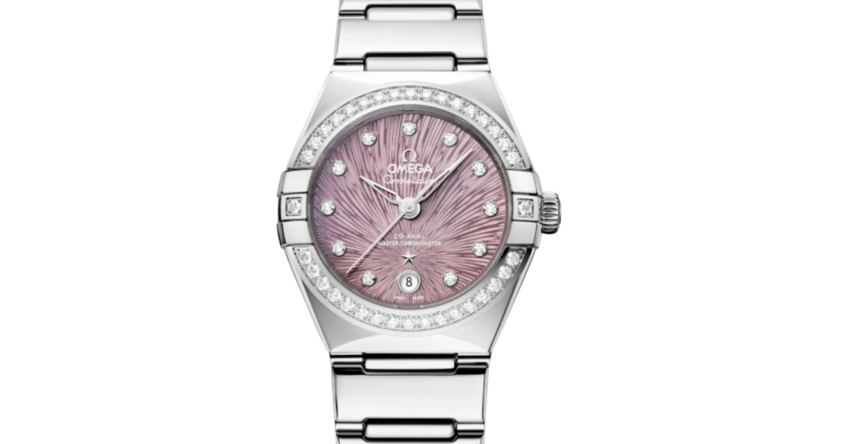 Omega Constellation Co-Axial Master Chronometer 29mm Steel Lilac Dial 131.15.29.20.60.001