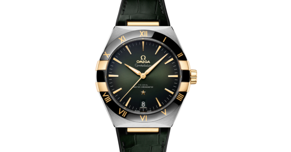 Omega Constellation Co-Axial Master Chronometer 41mm Steel-Yellow Gold Sun-Brushed Green Dial 131.23.41.21.10.001