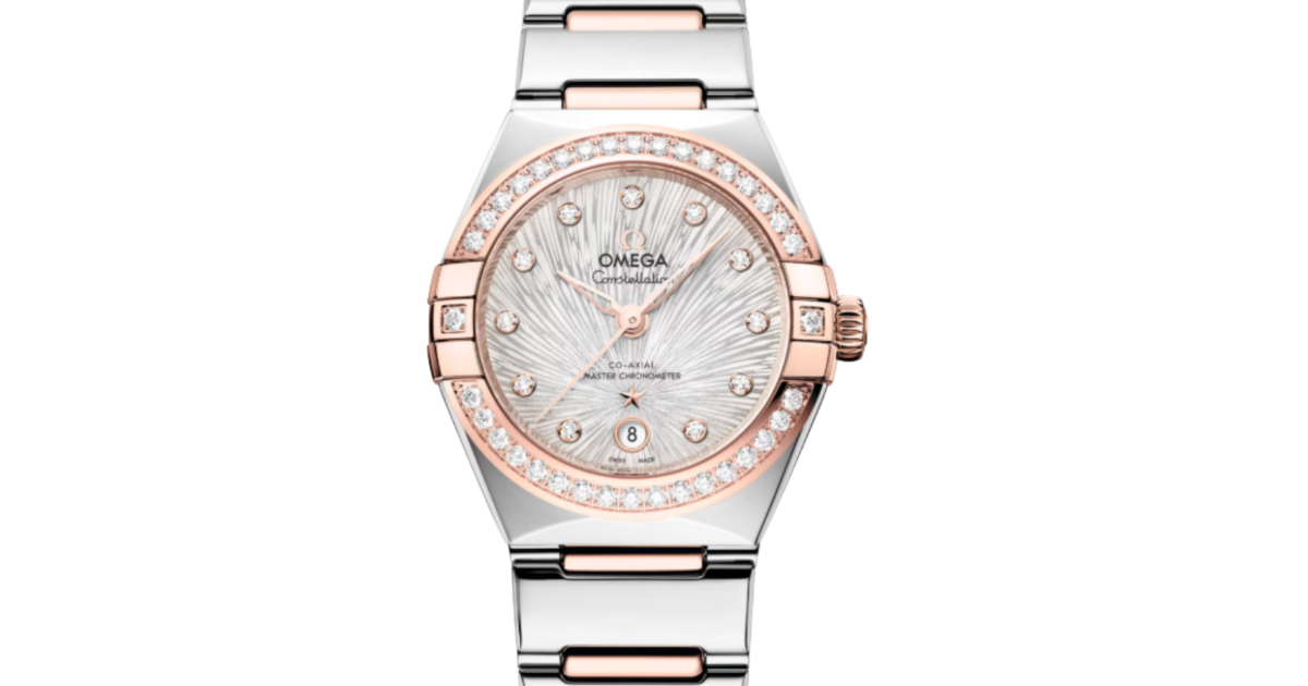 Omega Constellation Co-Axial Master Chronometer 29mm Steel Sedna Gold Silver Dial 131.25.29.20.52.003