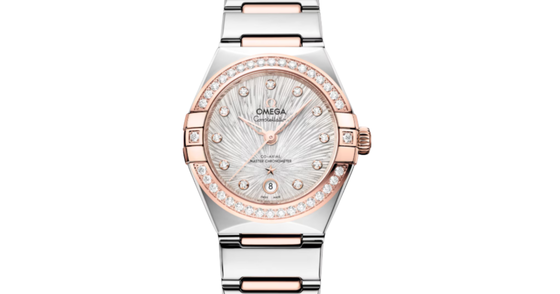 Omega Constellation Co-Axial Master Chronometer 29mm Steel Sedna Gold Silver Dial 131.25.29.20.52.003