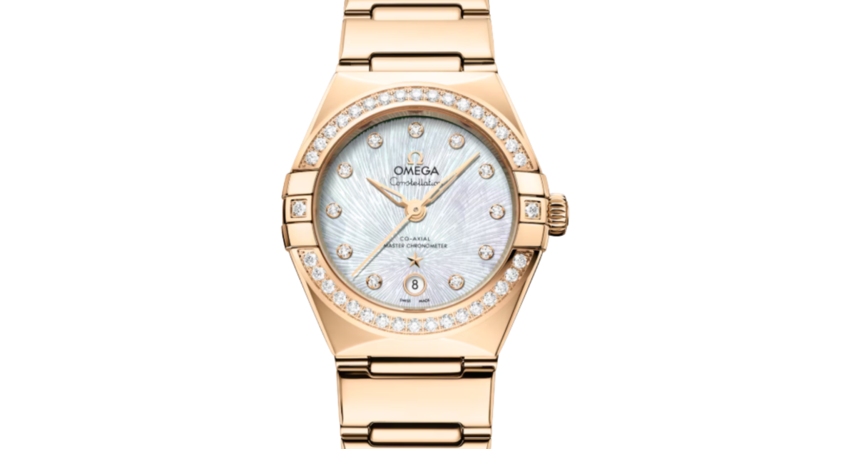 Omega Constellation Co-Axial Master Chronometer 29mm Moonshine Gold White Dial 131.55.29.20.55.003