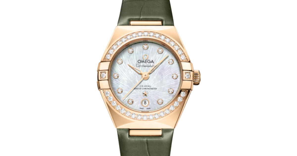 Omega Constellation Co-Axial Master Chronometer 29mm Moonshine Gold White Dial 131.58.29.20.55.003