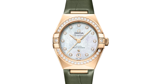 Omega Constellation Co-Axial Master Chronometer 29mm Moonshine Gold White Dial 131.58.29.20.55.003