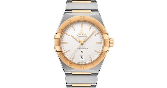 Omega Constellation Co-Axial Master Chronometer 39mm Steel-Yellow Gold Silver Dial 131.20.39.20.02.002