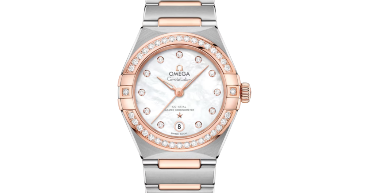 Omega Constellation Co-Axial Master Chronometer 29mm Steel-Sedna Gold White Dial 131.25.29.20.55.001