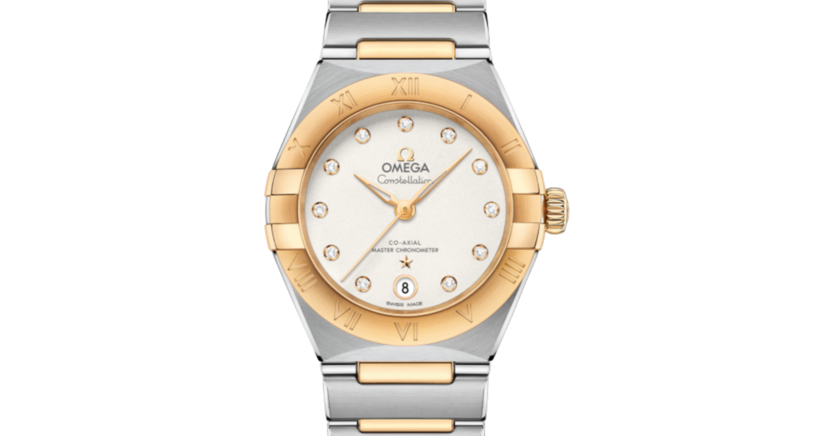 Omega Constellation Co-Axial Master Chronometer 29mm Steel Yellow Gold Silver Dial 131.20.29.20.52.002