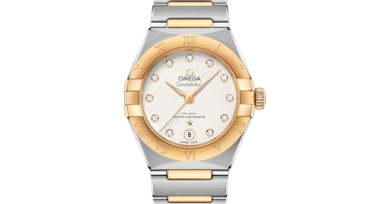 Omega Constellation Co-Axial Master Chronometer 29mm Steel Yellow Gold Silver Dial 131.20.29.20.52.002