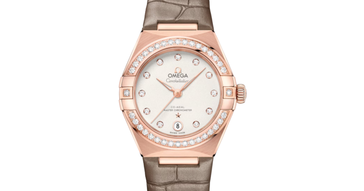Omega Constellation Co-Axial Master Chronometer 29mm Sedna Gold Silver Dial 131.58.29.20.52.002