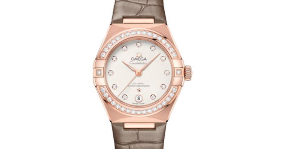 Omega Constellation Co-Axial Master Chronometer 29mm Sedna Gold Silver Dial 131.58.29.20.52.002