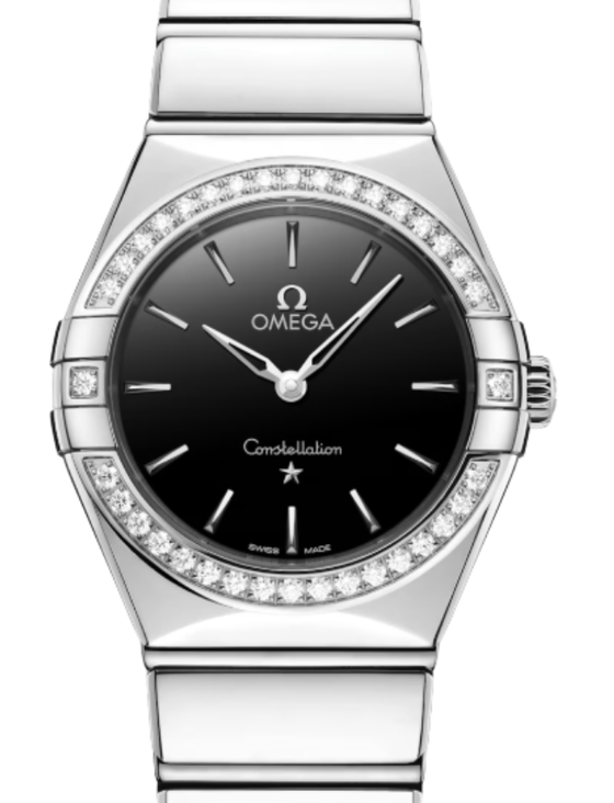 Omega Constellation Co-Axial Master Chronometer 28mm Steel Black Dial 131.15.28.60.01.001