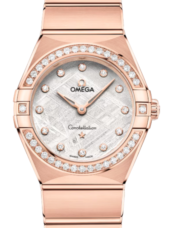 Omega Constellation Co-Axial Master Chronometer 28mm Sedna Gold Meteorite Grey Dial 131.55.28.60.99.005