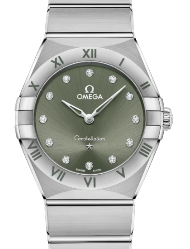 Omega Constellation Co-Axial Master Chronometer 28mm Steel Green Dial 131.10.28.60.60.001