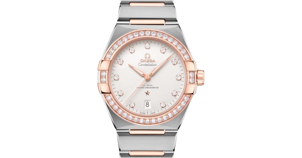 Omega Constellation Co-Axial Master Chronometer 39mm Steel-Sedna Gold Silver Dial 131.25.39.20.52.001