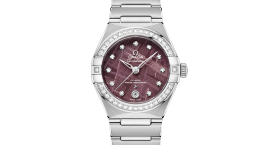 Omega Constellation Co-Axial Master Chronometer 29mm Steel Purple Meteorite Dial 131.15.29.20.99.001