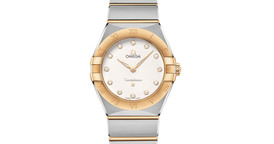 Omega Constellation Co-Axial Master Chronometer 28mm Steel Yellow Gold Silver Dial 131.20.28.60.52.002