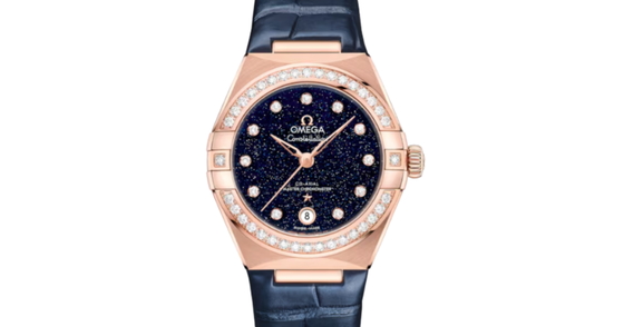 Omega Constellation Co-Axial Master Chronometer 29mm Sedna Gold Blue Dial 131.58.29.20.53.003