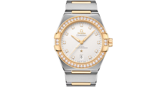 Omega Constellation Co-Axial Master Chronometer 39mm Steel Yellow Gold Silver Dial 131.25.39.20.52.002