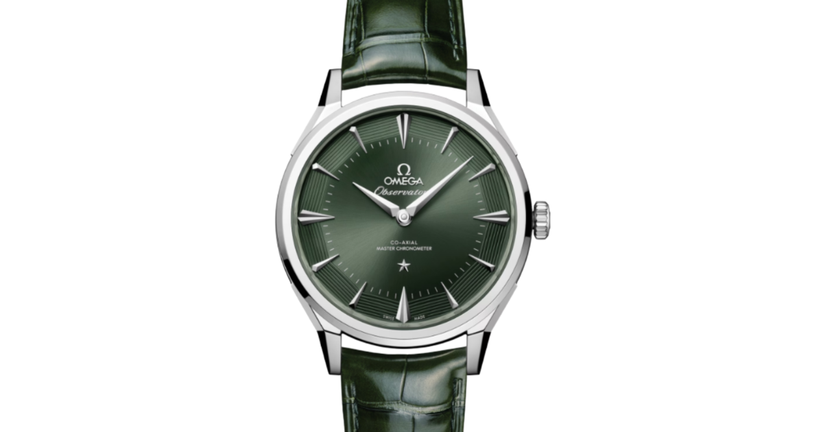 Omega Constellation Observatory Co-Axial Master Chronometer 39.4mm O‑MEGASTEEL Pie-Pan Green Dial 140.13.39.21.10.001