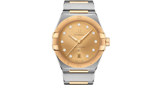 Omega Constellation Co-Axial Master Chronometer 39mm Steel Yellow Gold Champagne Dial 131.20.39.20.58.001