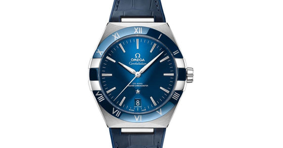 Omega Constellation Co-Axial Master Chronometer Stainless Steel 131.33.41.21.03.001 Blue 41mm Leather - BRAND NEW