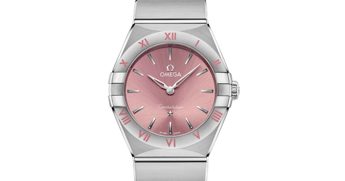 Omega Constellation Quartz 28mm Stainless Steel Pink Dial 131.10.28.60.11.001 - BRAND NEW