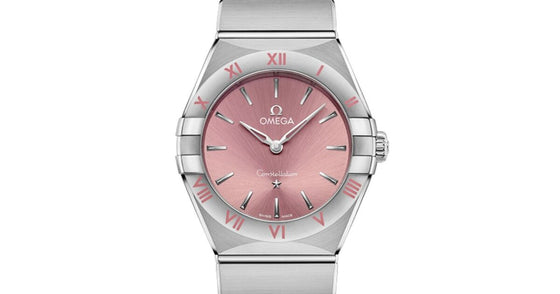 Omega Constellation Quartz 28mm Stainless Steel Pink Dial 131.10.28.60.11.001 - BRAND NEW