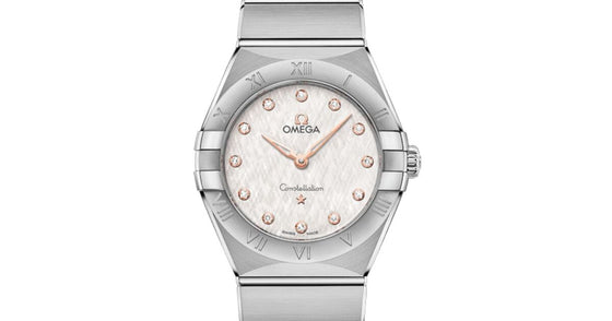 Omega Constellation Quartz 28mm Stainless Steel Silver Diamond Dial 131.10.28.60.52.001 - BRAND NEW
