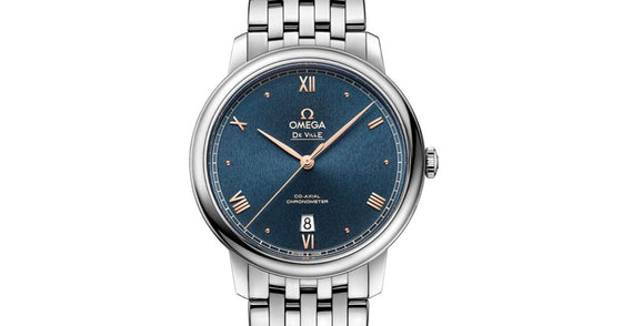 Omega De Ville Prestige 39.5mm Steel Blue Dial 424.10.40.20.03.004