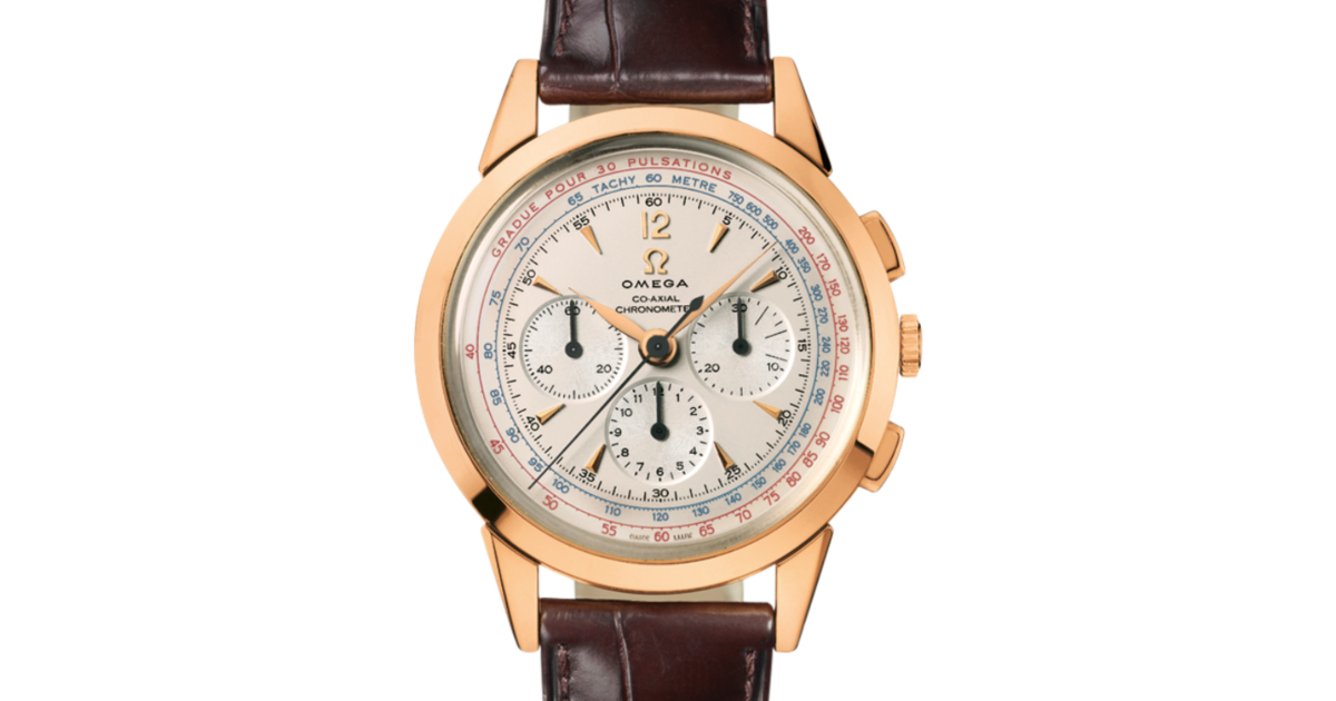 Omega Museum Red Gold White 39mm Index Leather Bracelet 516.53.39.50.02.001 - BRAND NEW