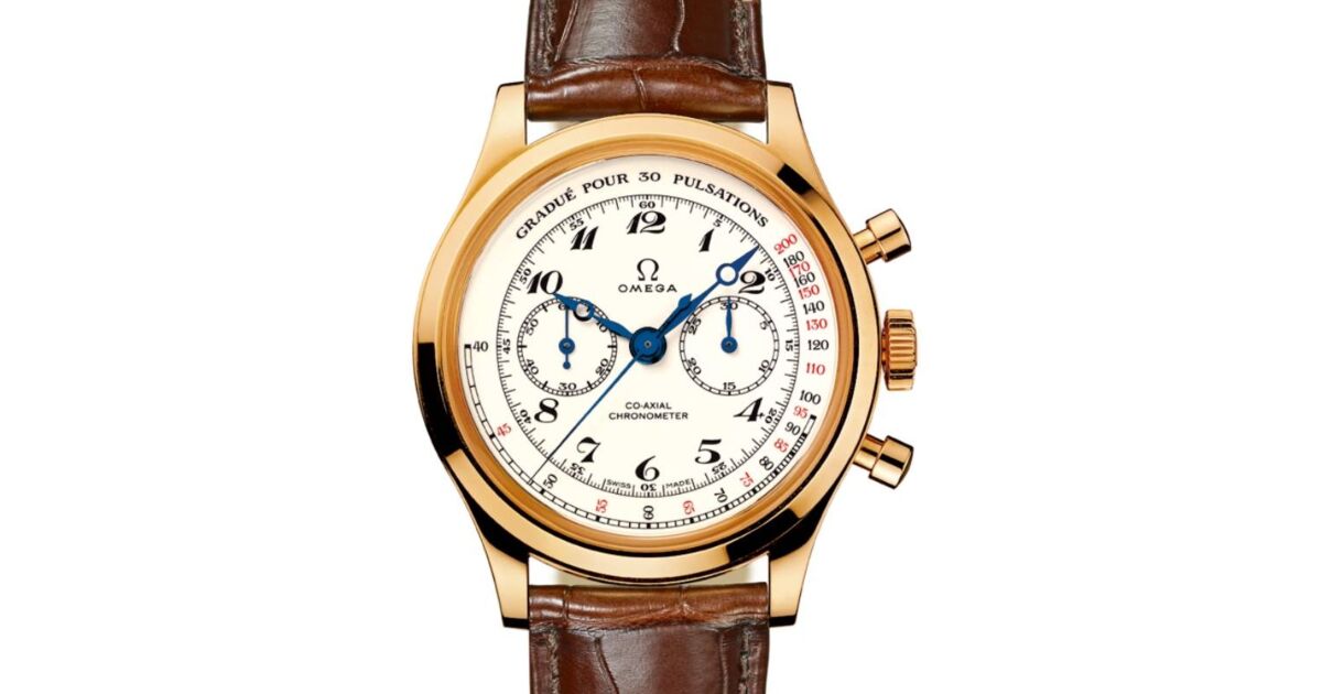 Omega Museum Yellow Gold White 39mm Index Leather Bracelet 516.53.39.50.09.001 - BRAND NEW