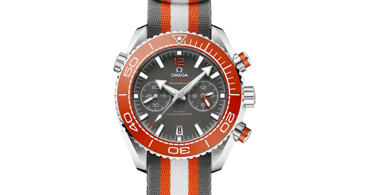 Omega Planet Ocean 600M Chronograph 45.5mm Steel Grey Dial NATO Strap 215.32.46.51.99.001