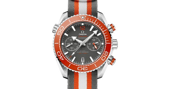 Omega Planet Ocean 600M Chronograph 45.5mm Steel Grey Dial NATO Strap 215.32.46.51.99.001