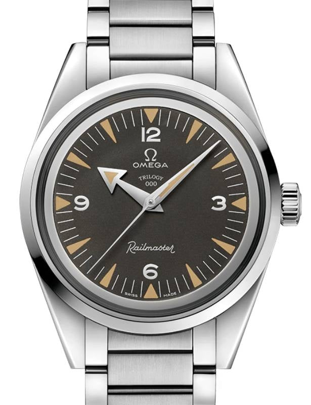 Omega Seamaster Railmaster 38mm "Trilogy Set Limited Edition 557" Steel Black Dial Bracelet 220.10.38.20.01.003