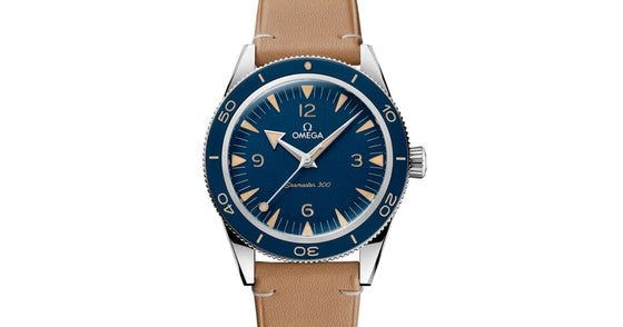 Omega Seamaster 300 41mm Steel Blue Dial Leather Strap 234.32.41.21.03.001