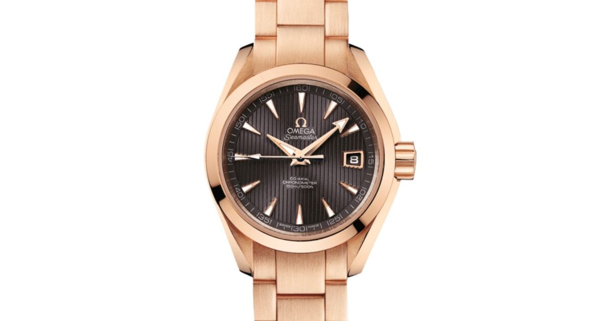 Omega Seamaster Aqua Terra 150M Co-Axial Chronometer 30mm Red Gold Grey Dial Red Gold Bracelet 231.50.30.20.06.001 - BRAND NEW