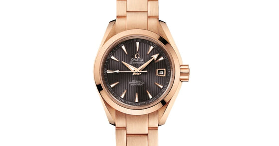 Omega Seamaster Aqua Terra 150M Co-Axial Chronometer 30mm Red Gold Grey Dial Red Gold Bracelet 231.50.30.20.06.001 - BRAND NEW