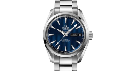 Omega Seamaster Aqua Terra 150M Co-Axial Chronometer Annual Calendar 38.5mm Stainless Steel Blue Dial Steel Bracelet 231.10.39.22.03.001 - BRAND NEW