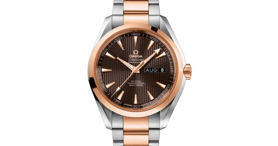 Omega Seamaster Aqua Terra 150M Co-Axial Chronometer Annual Calendar 43mm Stainless Steel Red Gold Grey Dial Steel Red Gold Bracelet 231.20.43.22.06.002 - BRAND NEW
