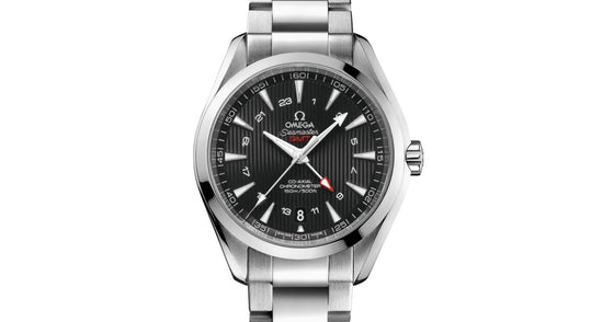 Omega Seamaster Aqua Terra 150M Co-Axial Chronometer GMT 43mm Stainless Steel Black Dial Steel Bracelet 231.10.43.22.01.001 - BRAND NEW